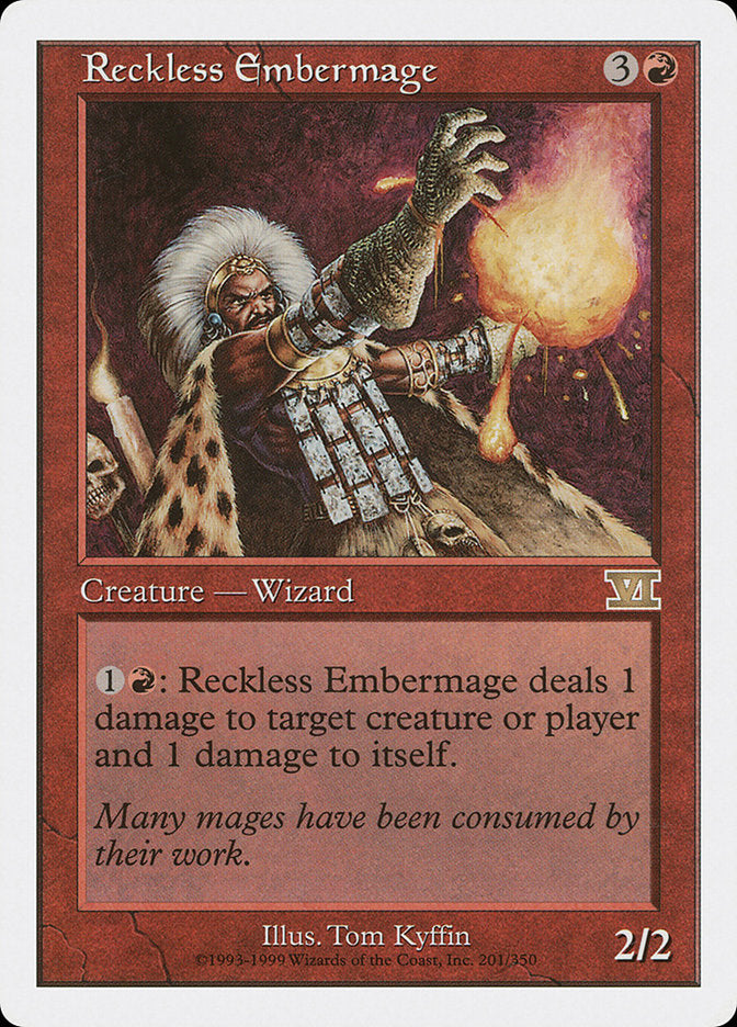 Reckless Embermage [Classic Sixth Edition] MTG Single Magic: The Gathering | Red Claw Gaming