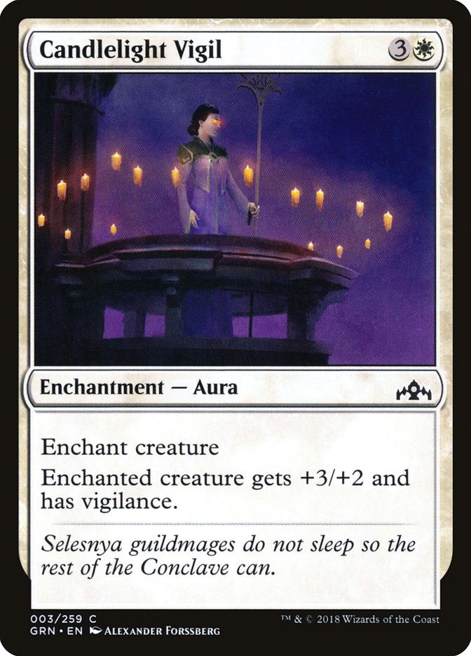 Candlelight Vigil [Guilds of Ravnica] MTG Single Magic: The Gathering | Red Claw Gaming