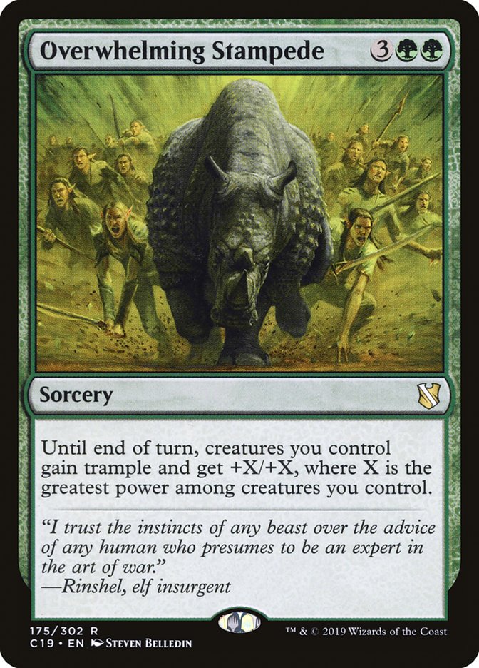 Overwhelming Stampede [Commander 2019] MTG Single Magic: The Gathering | Red Claw Gaming