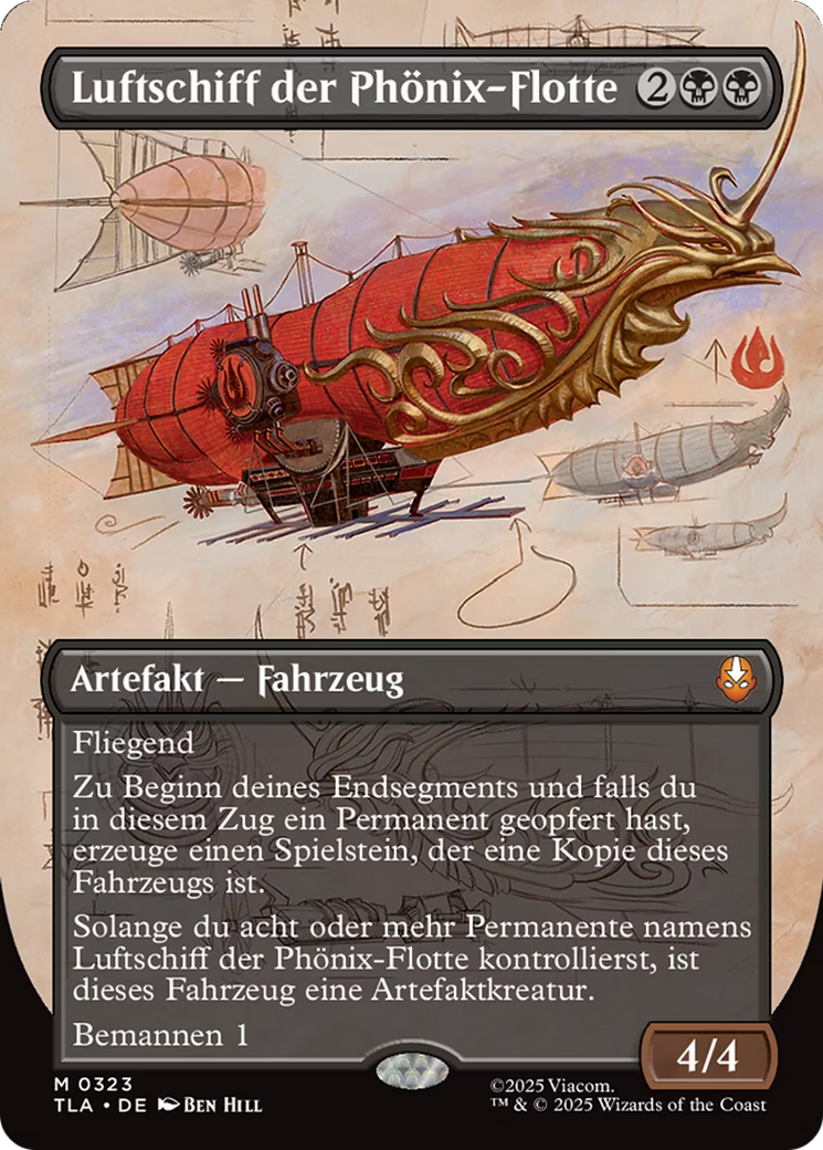 Phoenix Fleet Airship (Borderless) [Avatar: The Last Airbender] MTG Single Magic: The Gathering | Red Claw Gaming