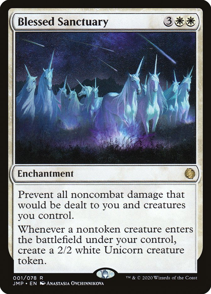 Blessed Sanctuary [Jumpstart] MTG Single Magic: The Gathering | Red Claw Gaming