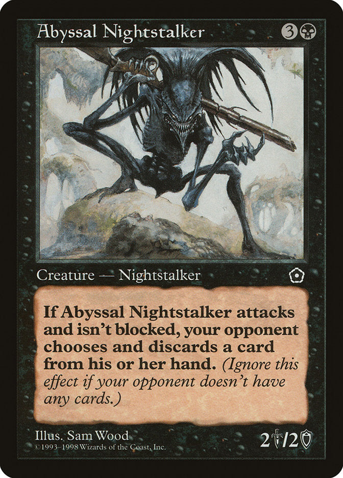 Abyssal Nightstalker [Portal Second Age] MTG Single Magic: The Gathering | Red Claw Gaming