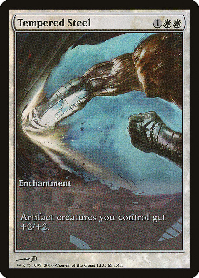Tempered Steel (Game Day) (Extended Art) [Scars of Mirrodin Promos] MTG Single Magic: The Gathering | Red Claw Gaming