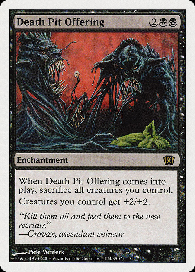 Death Pit Offering [Eighth Edition] MTG Single Magic: The Gathering | Red Claw Gaming