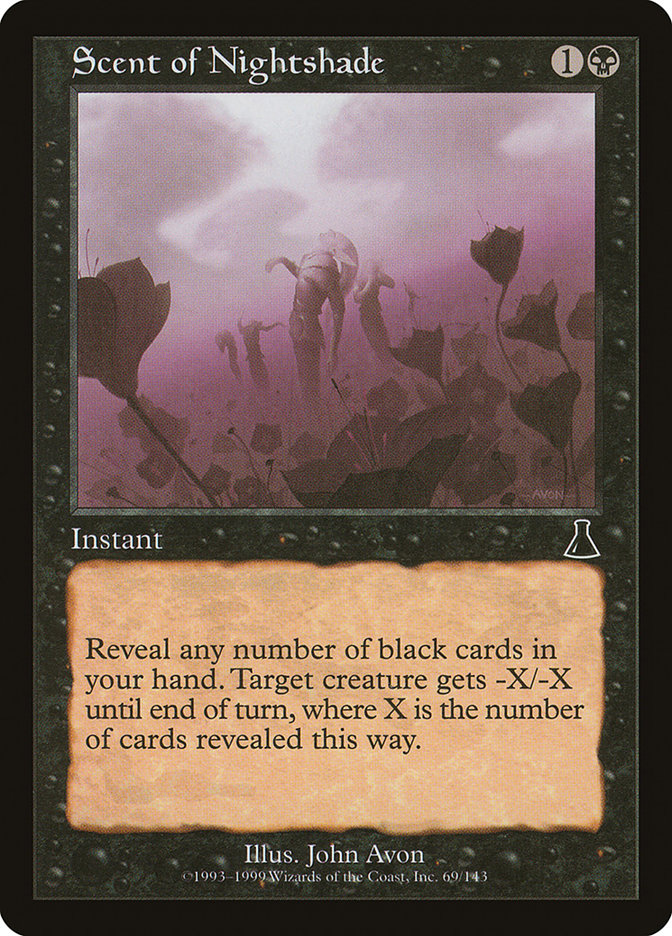 Scent of Nightshade [Urza's Destiny] MTG Single Magic: The Gathering | Red Claw Gaming