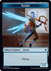 Faerie // Food (15) Double-Sided Token [Throne of Eldraine Tokens] MTG Single Magic: The Gathering | Red Claw Gaming