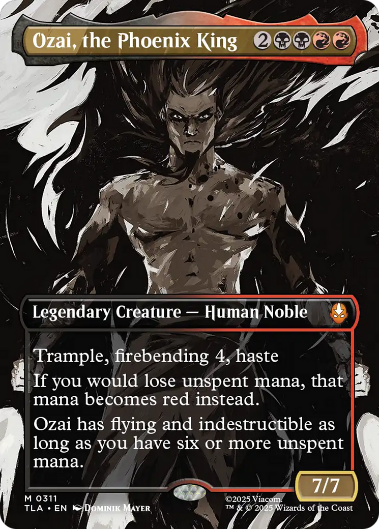 Ozai, the Phoenix King (0311) (Borderless) [Avatar: The Last Airbender] MTG Single Magic: The Gathering | Red Claw Gaming