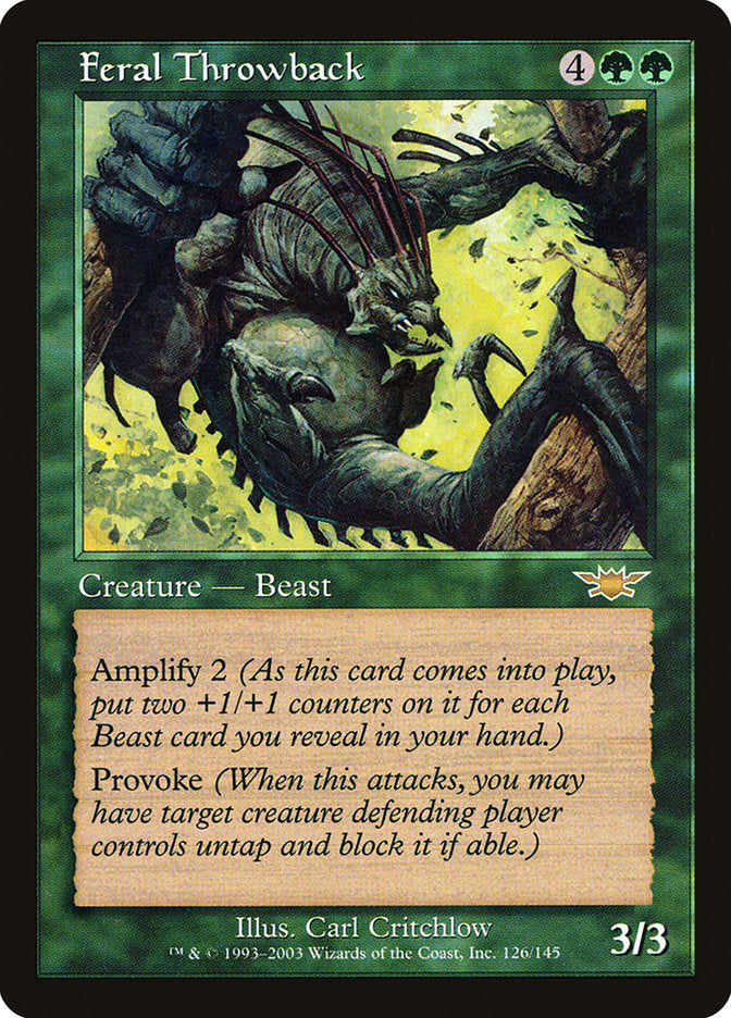 Feral Throwback [Legions] MTG Single Magic: The Gathering | Red Claw Gaming
