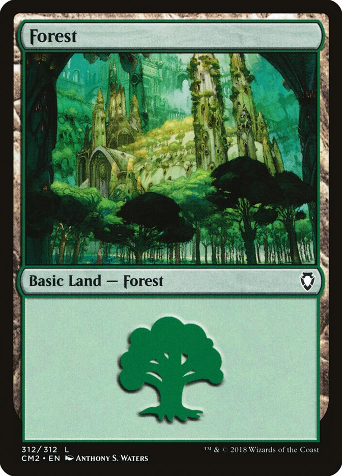 Forest (312) [Commander Anthology Volume II] MTG Single Magic: The Gathering | Red Claw Gaming