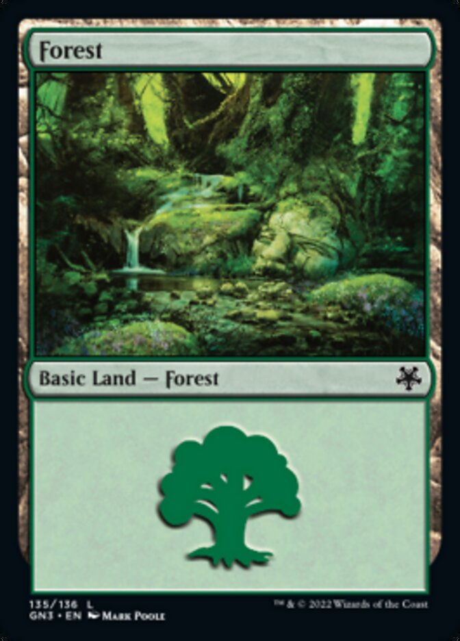 Forest (135) [Game Night: Free-for-All] MTG Single Magic: The Gathering | Red Claw Gaming
