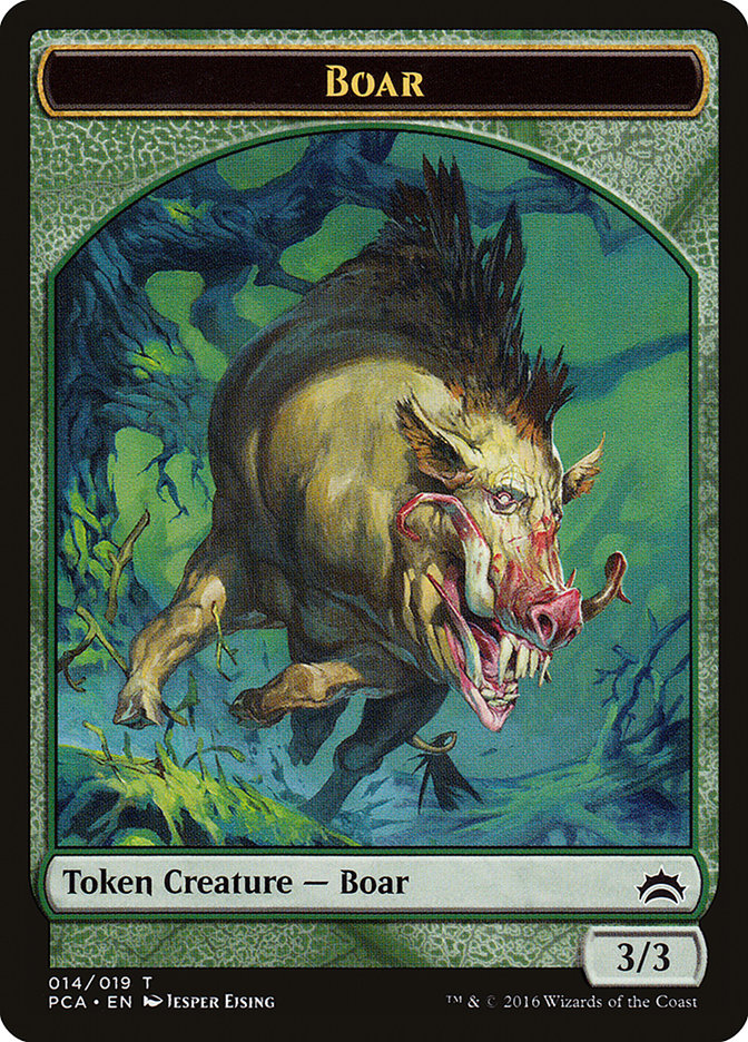 Goblin // Boar Double-Sided Token [Planechase Anthology Tokens] MTG Single Magic: The Gathering | Red Claw Gaming