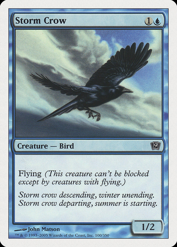Storm Crow [Ninth Edition] MTG Single Magic: The Gathering | Red Claw Gaming