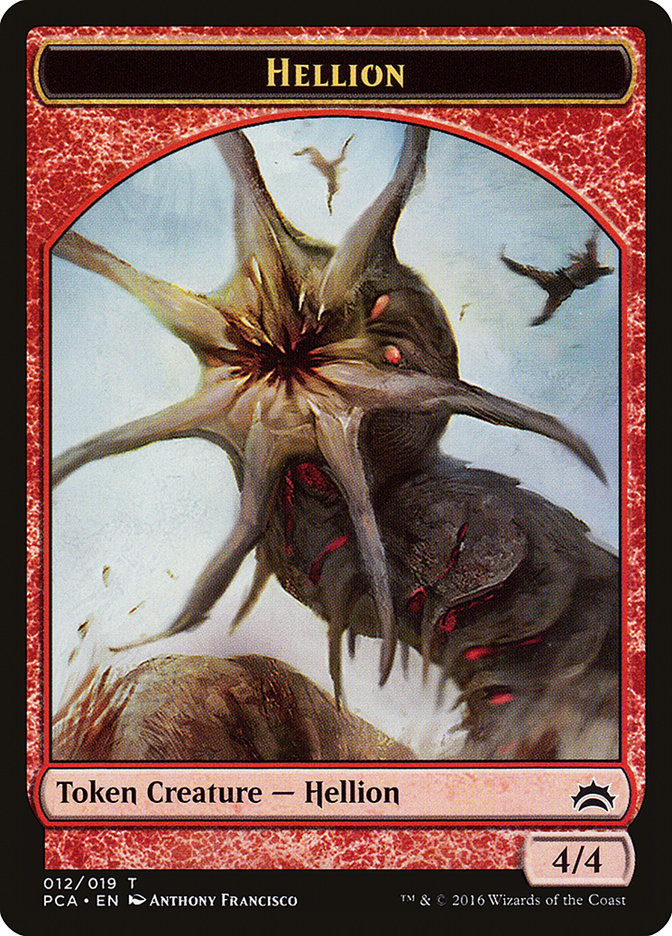 Zombie // Hellion Double-Sided Token [Planechase Anthology Tokens] MTG Single Magic: The Gathering | Red Claw Gaming