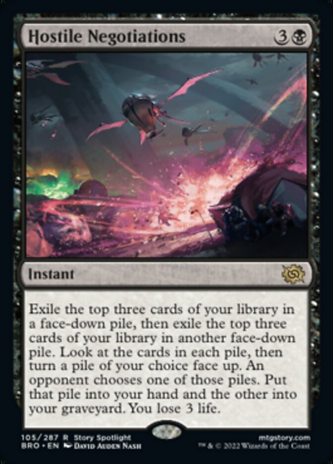 Hostile Negotiations [The Brothers' War] MTG Single Magic: The Gathering | Red Claw Gaming