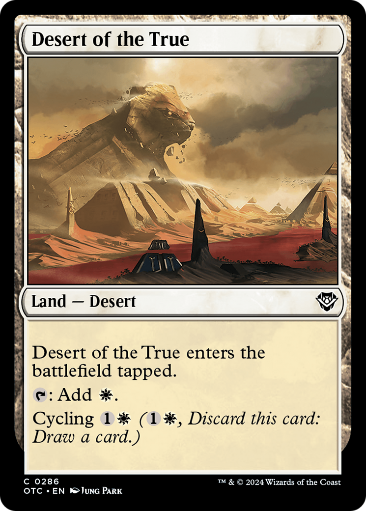 Desert of the True [Outlaws of Thunder Junction Commander] MTG Single Magic: The Gathering | Red Claw Gaming