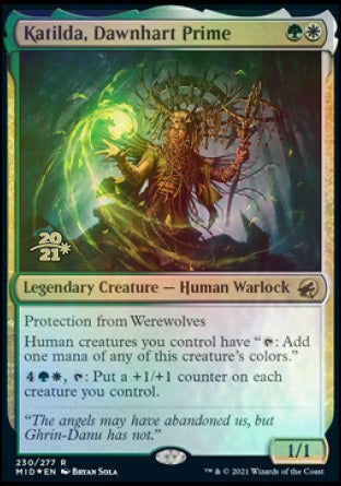 Katilda, Dawnhart Prime [Innistrad: Midnight Hunt Prerelease Promos] MTG Single Magic: The Gathering | Red Claw Gaming