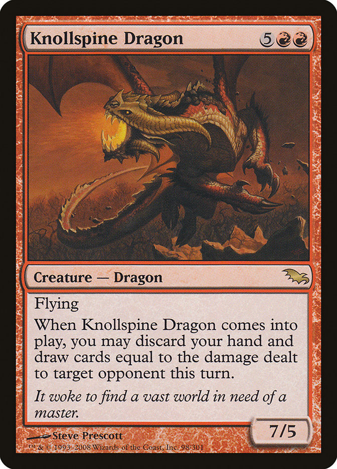 Knollspine Dragon [Shadowmoor] MTG Single Magic: The Gathering | Red Claw Gaming
