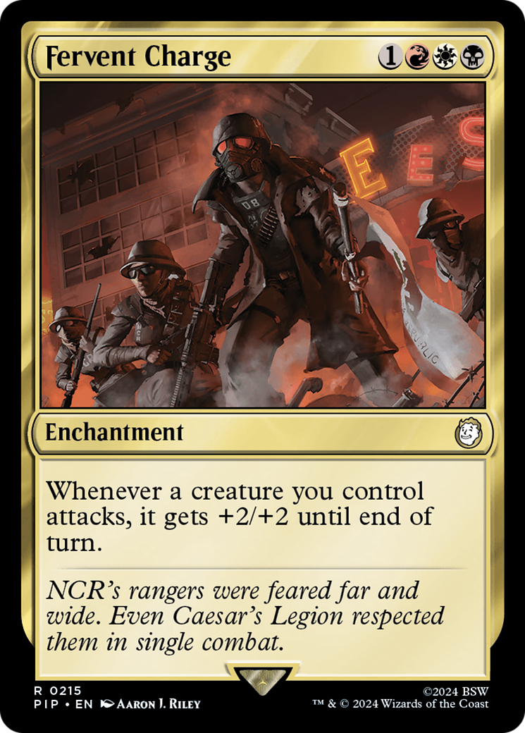 Fervent Charge [Fallout] MTG Single Magic: The Gathering    | Red Claw Gaming