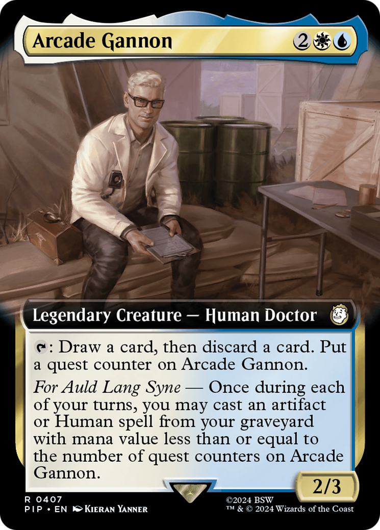 Arcade Gannon (Extended Art) [Fallout] MTG Single Magic: The Gathering | Red Claw Gaming