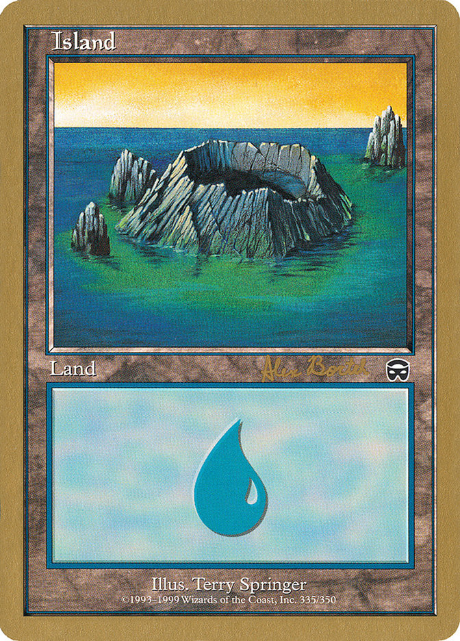 Island (ab335) (Alex Borteh) [World Championship Decks 2001] MTG Single Magic: The Gathering | Red Claw Gaming