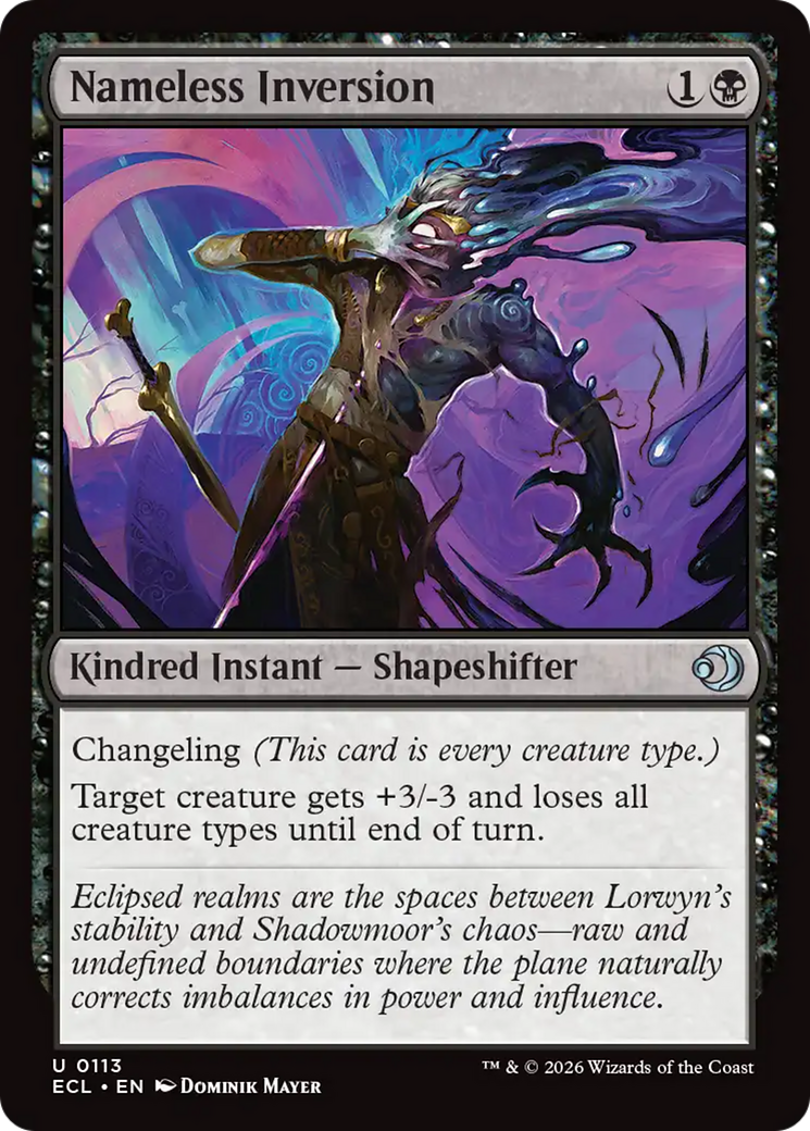 Nameless Inversion [Lorwyn Eclipsed] MTG Single Magic: The Gathering | Red Claw Gaming