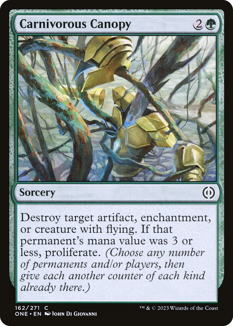 Carnivorous Canopy [Phyrexia: All Will Be One] MTG Single Magic: The Gathering | Red Claw Gaming