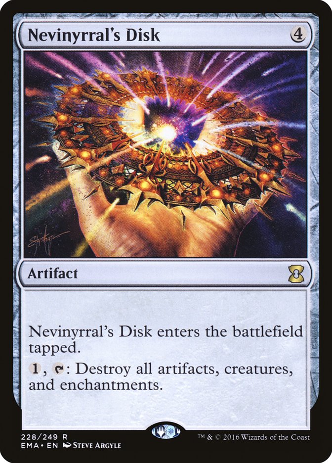 Nevinyrral's Disk [Eternal Masters] MTG Single Magic: The Gathering | Red Claw Gaming