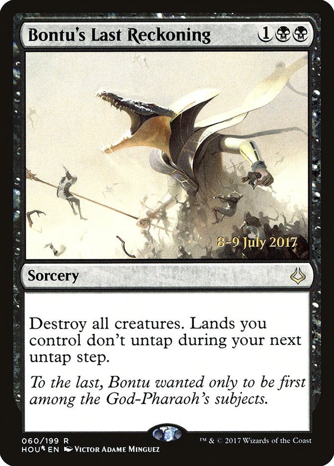 Bontu's Last Reckoning [Hour of Devastation Prerelease Promos] MTG Single Magic: The Gathering | Red Claw Gaming