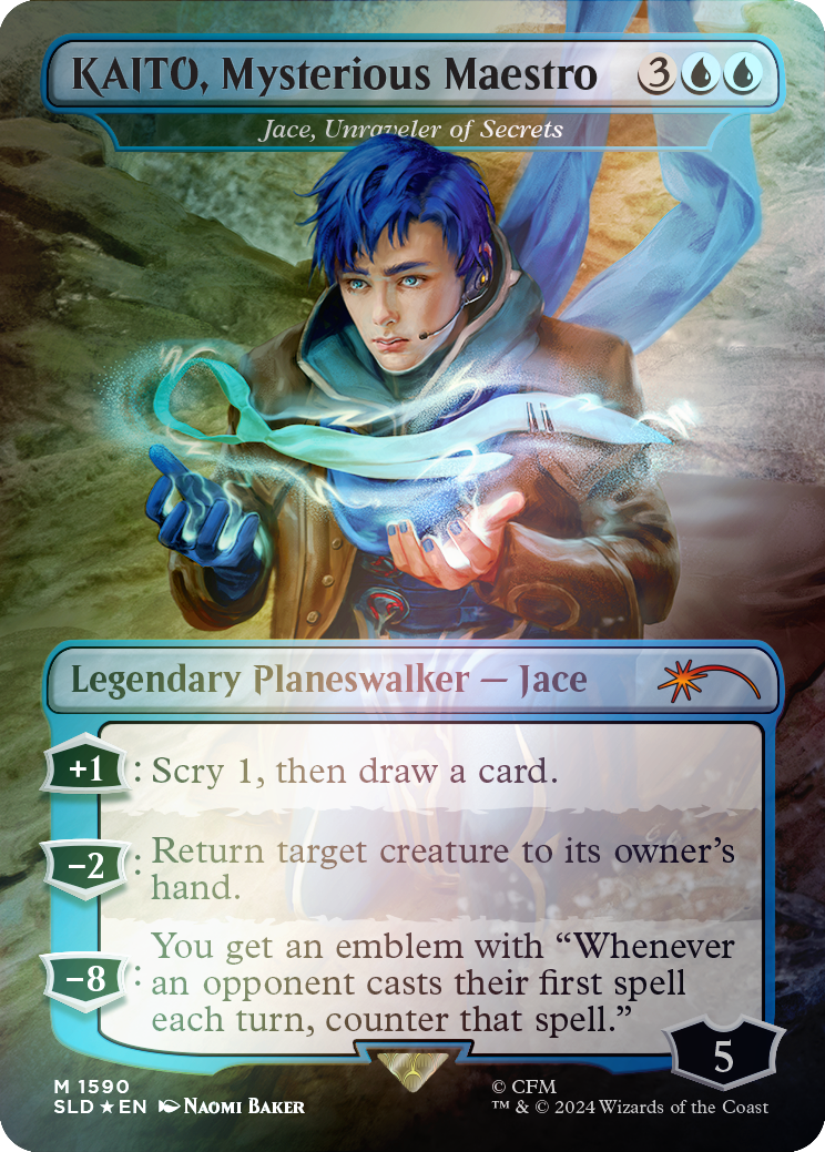 KAITO, Mysterious Maestro - Jace, Unraveler of Secrets (Rainbow Foil) [Secret Lair Drop Series] MTG Single Magic: The Gathering | Red Claw Gaming