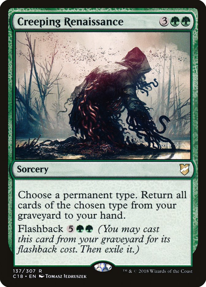 Creeping Renaissance [Commander 2018] MTG Single Magic: The Gathering | Red Claw Gaming