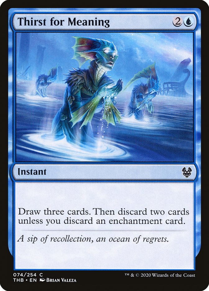Thirst for Meaning [Theros Beyond Death] MTG Single Magic: The Gathering | Red Claw Gaming