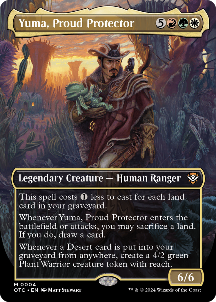 Yuma, Proud Protector (Borderless) [Outlaws of Thunder Junction Commander] MTG Single Magic: The Gathering | Red Claw Gaming