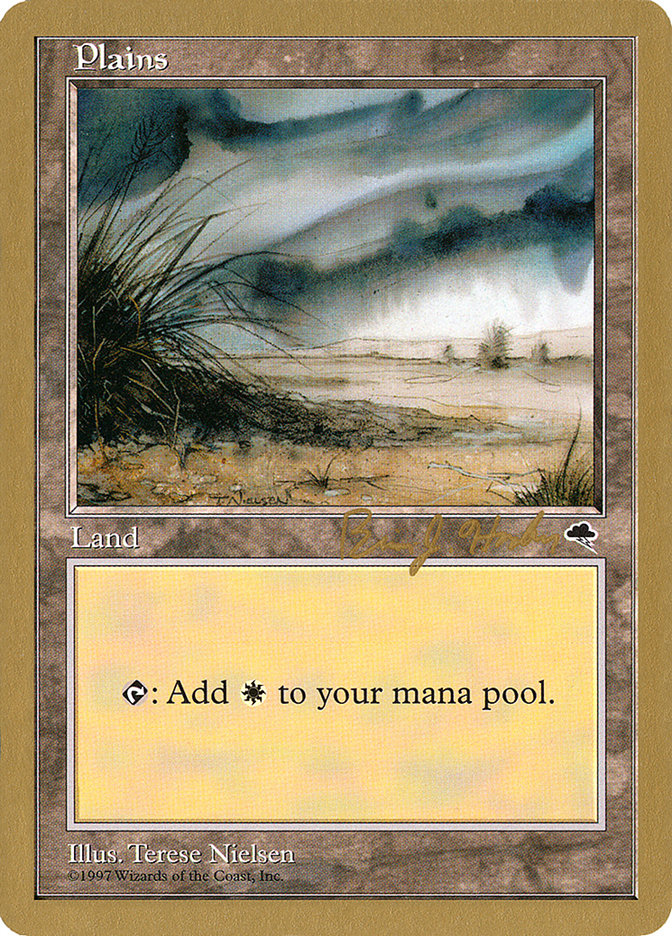 Plains (bh333) (Brian Hacker) [World Championship Decks 1998] MTG Single Magic: The Gathering | Red Claw Gaming