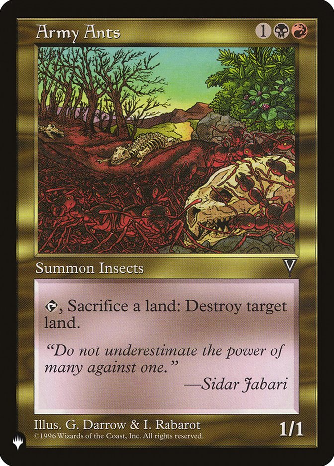 Army Ants [The List] MTG Single Magic: The Gathering | Red Claw Gaming