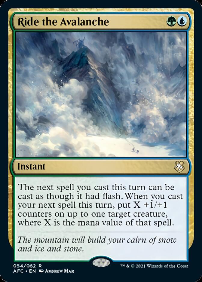 Ride the Avalanche [Dungeons & Dragons: Adventures in the Forgotten Realms Commander] MTG Single Magic: The Gathering | Red Claw Gaming