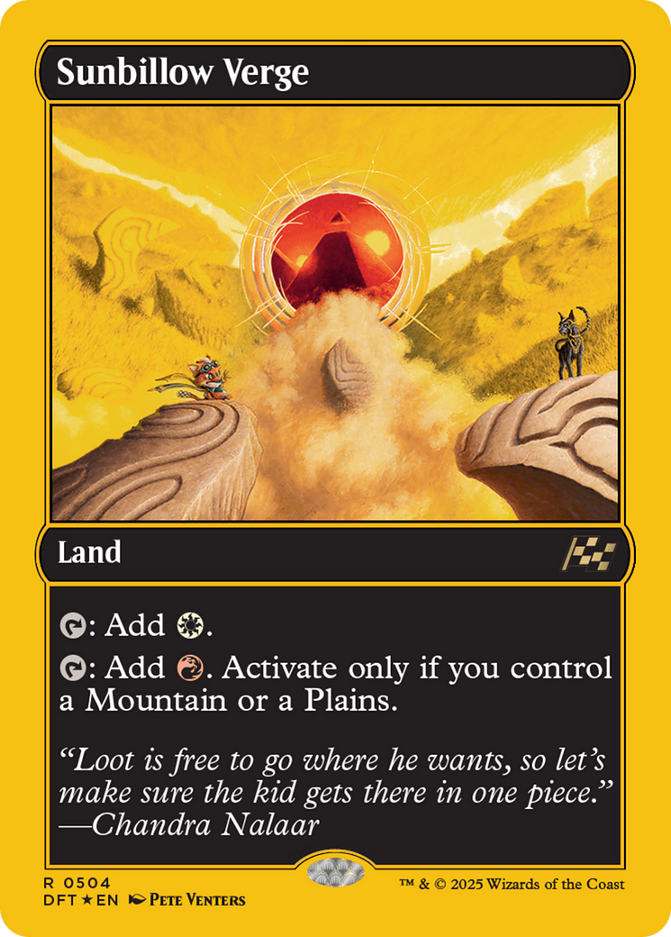 Sunbillow Verge (First-Place Foil) [Aetherdrift] MTG Single Magic: The Gathering | Red Claw Gaming
