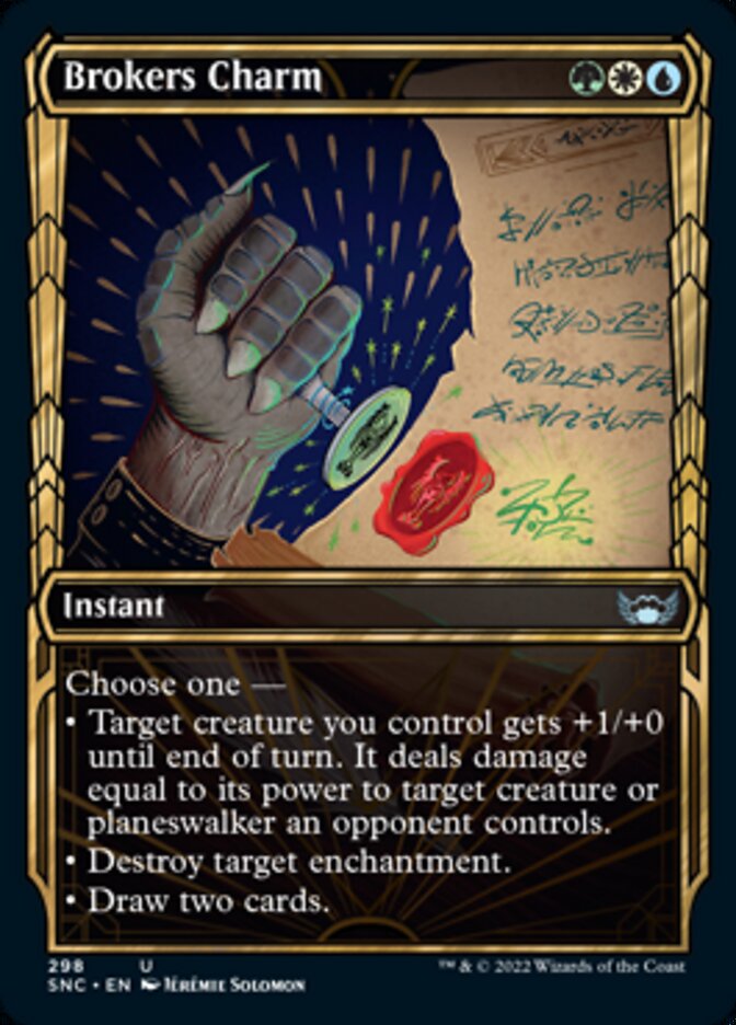 Brokers Charm (Showcase Golden Age) [Streets of New Capenna] MTG Single Magic: The Gathering | Red Claw Gaming