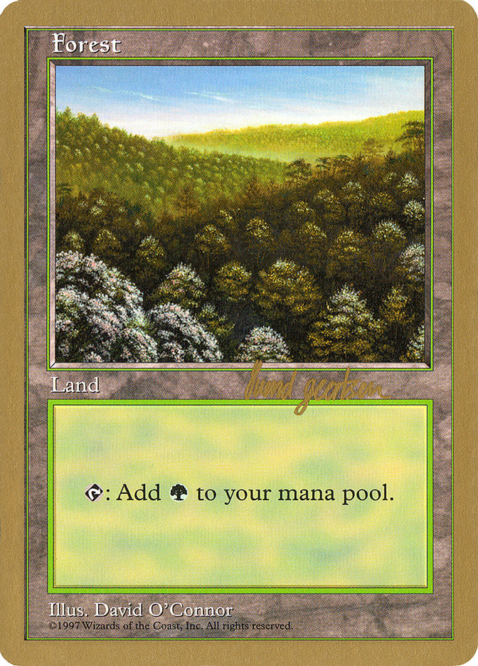 Forest (sg446) (Svend Geertsen) [World Championship Decks 1997] MTG Single Magic: The Gathering | Red Claw Gaming