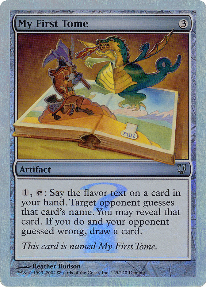 My First Tome (Alternate Foil) [Unhinged] MTG Single Magic: The Gathering | Red Claw Gaming