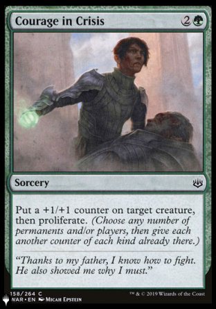 Courage in Crisis [The List] MTG Single Magic: The Gathering | Red Claw Gaming