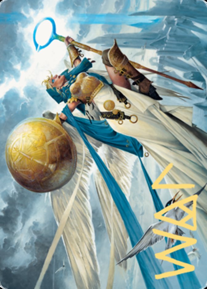Linvala, Shield of Sea Gate Art Card (Gold-Stamped Signature) [Zendikar Rising Art Series] MTG Single Magic: The Gathering | Red Claw Gaming
