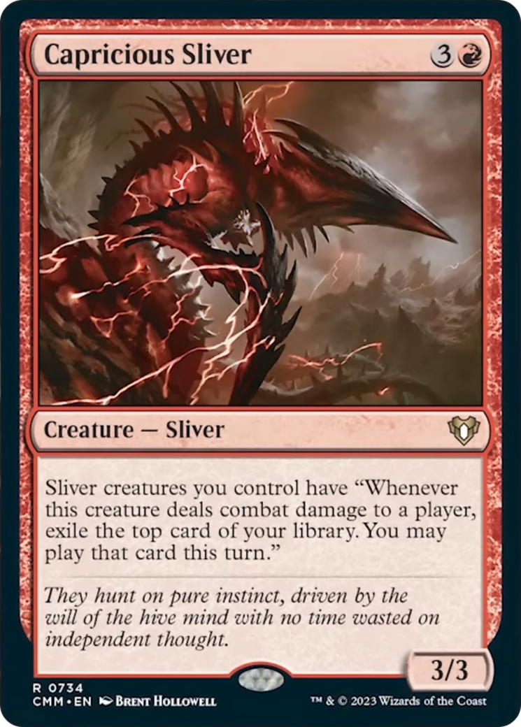 Capricious Sliver [Commander Masters] MTG Single Magic: The Gathering | Red Claw Gaming
