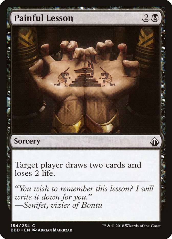 Painful Lesson [Battlebond] MTG Single Magic: The Gathering | Red Claw Gaming