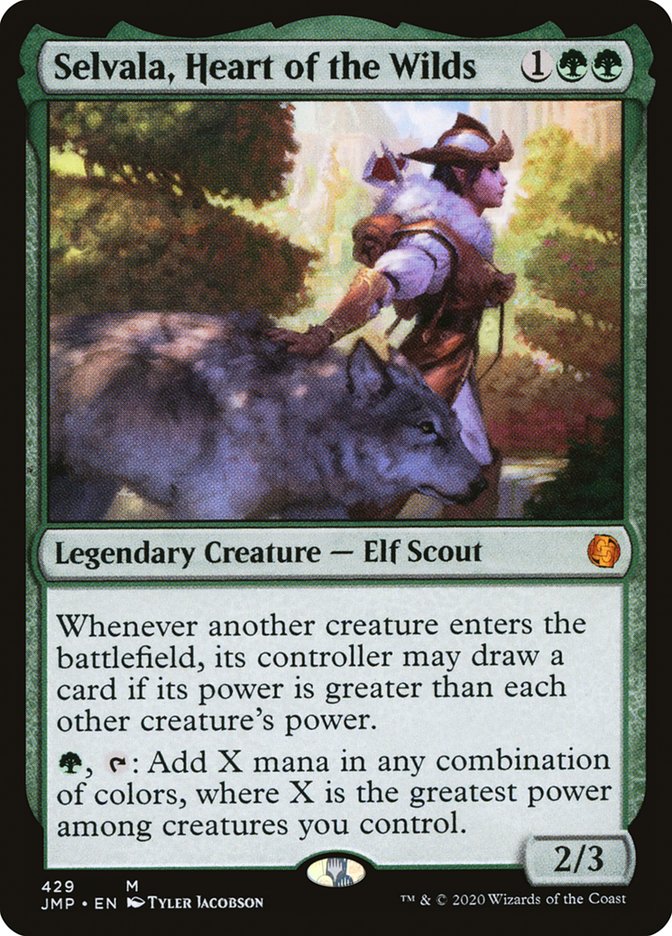 Selvala, Heart of the Wilds [Jumpstart] MTG Single Magic: The Gathering | Red Claw Gaming