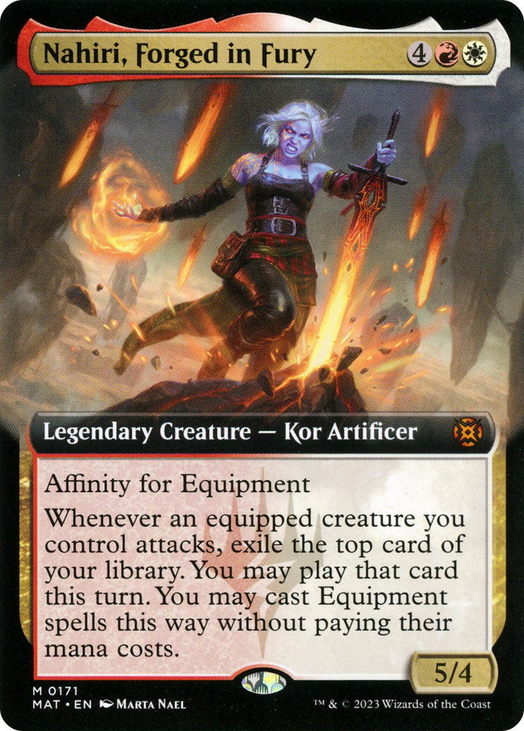 Nahiri, Forged in Fury (Extended Art) [March of the Machine: The Aftermath] MTG Single Magic: The Gathering | Red Claw Gaming