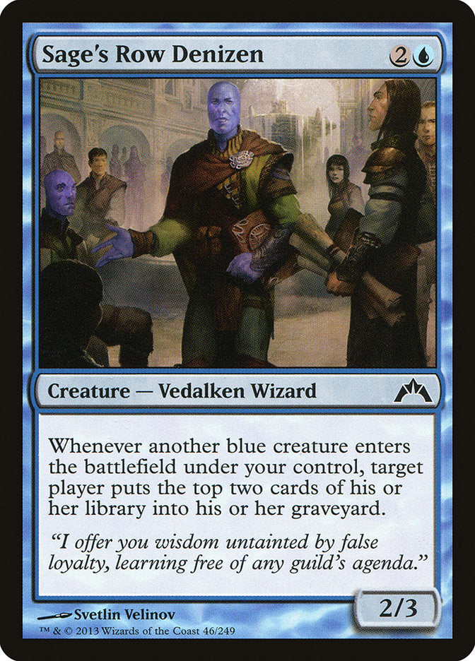 Sage's Row Denizen [Gatecrash] MTG Single Magic: The Gathering | Red Claw Gaming