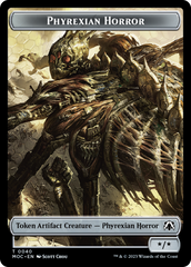 Phyrexian Golem // Phyrexian Horror Double-Sided Token [March of the Machine Commander Tokens] MTG Single Magic: The Gathering | Red Claw Gaming