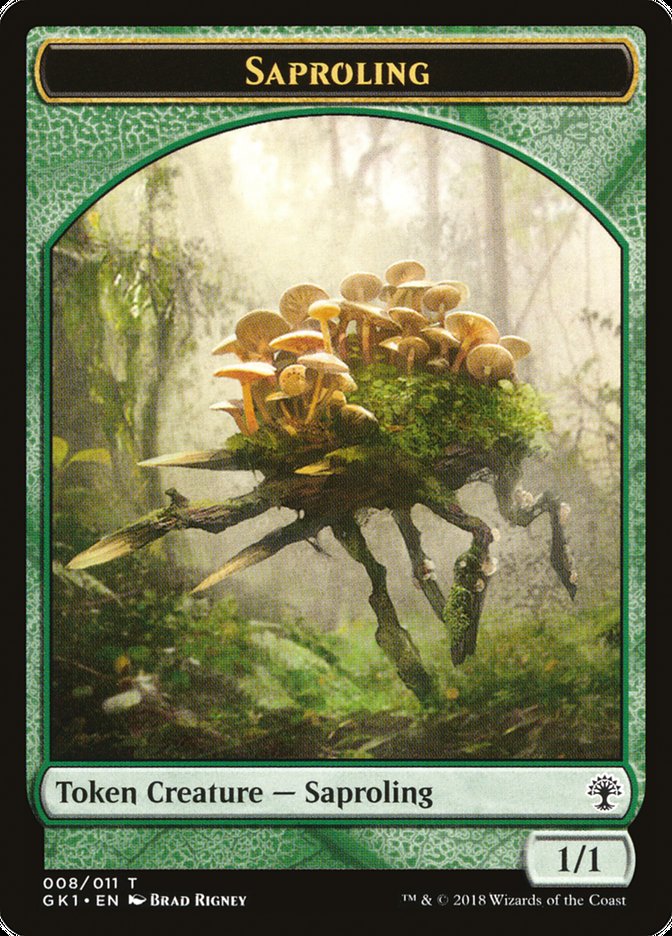 Voja // Saproling Double-Sided Token [Guilds of Ravnica Guild Kit Tokens] MTG Single Magic: The Gathering | Red Claw Gaming
