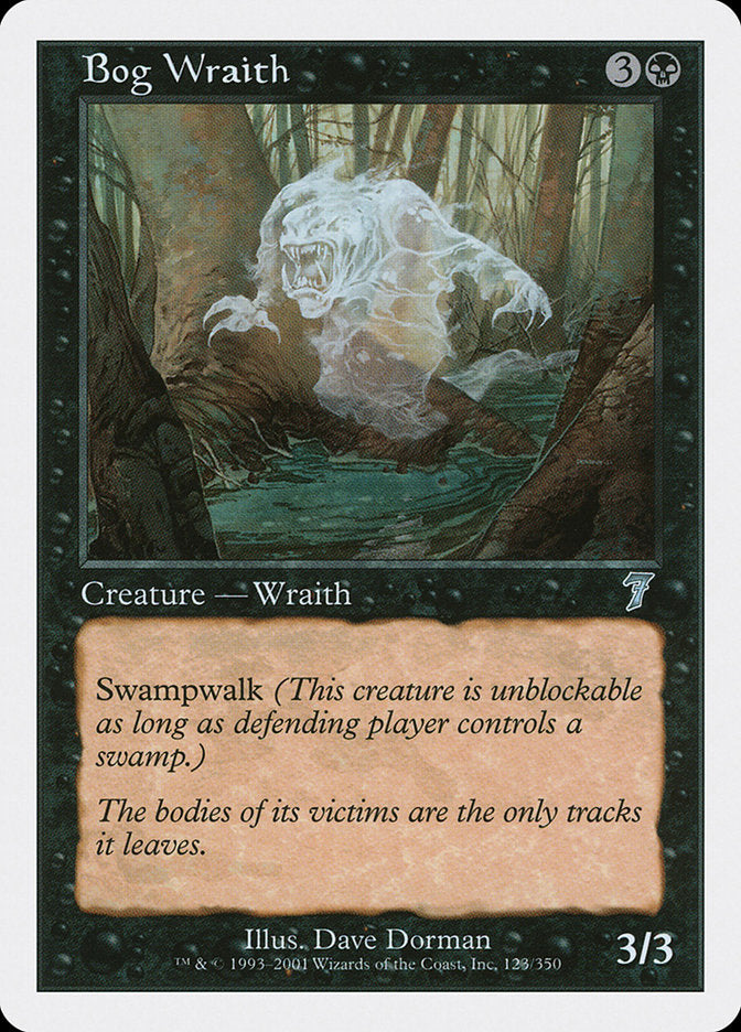 Bog Wraith [Seventh Edition] MTG Single Magic: The Gathering | Red Claw Gaming