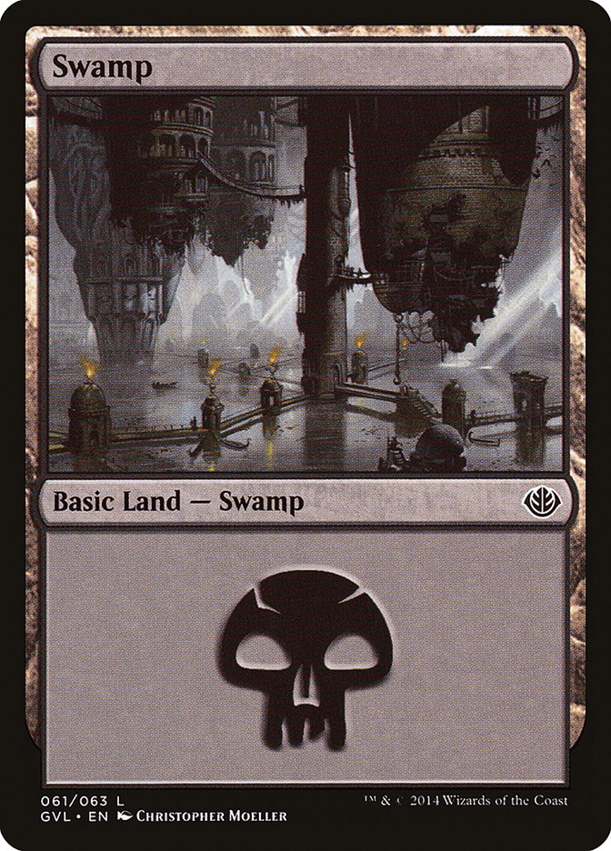Swamp (61) (Garruk vs. Liliana) [Duel Decks Anthology] MTG Single Magic: The Gathering | Red Claw Gaming